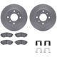 Purchase Top-Quality DYNAMIC FRICTION COMPANY - 4512-67076 - Front Disc Brake Kit pa1