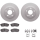 Purchase Top-Quality DYNAMIC FRICTION COMPANY - 4512-67078 - Front Disc Brake Kit pa4