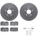 Purchase Top-Quality DYNAMIC FRICTION COMPANY - 4512-67080 - Front Disc Brake Kit pa1