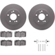 Purchase Top-Quality DYNAMIC FRICTION COMPANY - 4512-67080 - Front Disc Brake Kit pa2