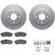 Purchase Top-Quality DYNAMIC FRICTION COMPANY - 4512-67084 - Front Disc Brake Kit pa1