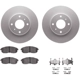 Purchase Top-Quality DYNAMIC FRICTION COMPANY - 4512-67084 - Front Disc Brake Kit pa4