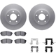 Purchase Top-Quality DYNAMIC FRICTION COMPANY - 4512-67088 - Front Disc Brake Kit pa1