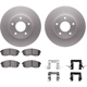 Purchase Top-Quality DYNAMIC FRICTION COMPANY - 4512-67088 - Front Disc Brake Kit pa5