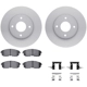 Purchase Top-Quality DYNAMIC FRICTION COMPANY - 4512-67101 - Front Disc Brake Kit pa1