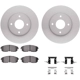Purchase Top-Quality DYNAMIC FRICTION COMPANY - 4512-67101 - Front Disc Brake Kit pa4