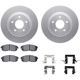 Purchase Top-Quality DYNAMIC FRICTION COMPANY - 4512-67105 - Front Disc Brake Kit pa1