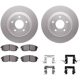 Purchase Top-Quality DYNAMIC FRICTION COMPANY - 4512-67105 - Front Disc Brake Kit pa2
