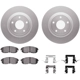 Purchase Top-Quality DYNAMIC FRICTION COMPANY - 4512-67107 - Front Disc Brake Kit pa4