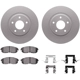 Purchase Top-Quality DYNAMIC FRICTION COMPANY - 4512-67110 - Front and Rear Disc Brake Kit pa5