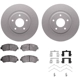 Purchase Top-Quality DYNAMIC FRICTION COMPANY - 4512-67111 - Front Disc Brake Kit pa4