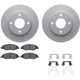 Purchase Top-Quality DYNAMIC FRICTION COMPANY - 4512-67115 - Front Disc Brake Kit pa1