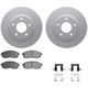 Purchase Top-Quality DYNAMIC FRICTION COMPANY - 4512-67116 - Front Disc Brake Kit pa1