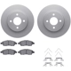 Purchase Top-Quality DYNAMIC FRICTION COMPANY - 4512-67117 - Front Disc Brake Kit pa1
