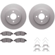 Purchase Top-Quality DYNAMIC FRICTION COMPANY - 4512-67117 - Front Disc Brake Kit pa3