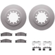 Purchase Top-Quality DYNAMIC FRICTION COMPANY - 4512-67124 - Front Disc Brake Kit pa3
