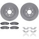 Purchase Top-Quality DYNAMIC FRICTION COMPANY - 4512-67134 - Front Disc Brake Kit pa1