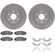 Purchase Top-Quality DYNAMIC FRICTION COMPANY - 4512-67134 - Front Disc Brake Kit pa3
