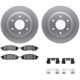 Purchase Top-Quality DYNAMIC FRICTION COMPANY - 4512-67138 - Front Disc Brake Kit pa1