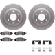 Purchase Top-Quality DYNAMIC FRICTION COMPANY - 4512-67138 - Front Disc Brake Kit pa2
