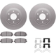 Purchase Top-Quality DYNAMIC FRICTION COMPANY - 4512-67139 - Front Disc Brake Kit pa3