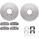 Purchase Top-Quality DYNAMIC FRICTION COMPANY - 4512-67140 - Front Disc Brake Kit pa4