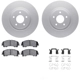 Purchase Top-Quality DYNAMIC FRICTION COMPANY - 4512-67150 - Front Disc Brake Kit pa1