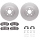 Purchase Top-Quality DYNAMIC FRICTION COMPANY - 4512-67150 - Front Disc Brake Kit pa3