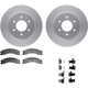 Purchase Top-Quality DYNAMIC FRICTION COMPANY - 4512-67157 - Front Disc Brake Kit pa1