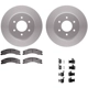 Purchase Top-Quality DYNAMIC FRICTION COMPANY - 4512-67157 - Front Disc Brake Kit pa3