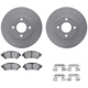 Purchase Top-Quality DYNAMIC FRICTION COMPANY - 4512-67160 - Front Disc Brake Kit pa1