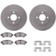 Purchase Top-Quality DYNAMIC FRICTION COMPANY - 4512-67160 - Front Disc Brake Kit pa2