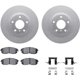 Purchase Top-Quality DYNAMIC FRICTION COMPANY - 4512-68016 - Front Disc Brake Kit pa1