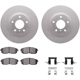 Purchase Top-Quality DYNAMIC FRICTION COMPANY - 4512-68016 - Front Disc Brake Kit pa4