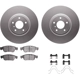 Purchase Top-Quality DYNAMIC FRICTION COMPANY - 4512-68021 - Front Disc Brake Kit pa2