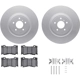Purchase Top-Quality DYNAMIC FRICTION COMPANY - 4512-68022 - Front Disc Brake Kit pa1
