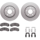 Purchase Top-Quality DYNAMIC FRICTION COMPANY - 4512-72076 - Front Disc Brake Kit pa5