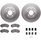 Purchase Top-Quality DYNAMIC FRICTION COMPANY - 4512-72079 - Front Disc Brake Kit pa3