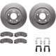 Purchase Top-Quality DYNAMIC FRICTION COMPANY - 4512-72081 - Front Disc Brake Kit pa4