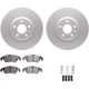Purchase Top-Quality DYNAMIC FRICTION COMPANY - 4512-73138 - Front Disc Brake Kit pa5