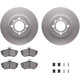 Purchase Top-Quality DYNAMIC FRICTION COMPANY - 4512-74081 - Front Disc Brake Kit pa4