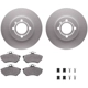 Purchase Top-Quality DYNAMIC FRICTION COMPANY - 4512-74082 - Front Disc Brake Kit pa4