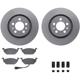 Purchase Top-Quality DYNAMIC FRICTION COMPANY - 4512-74090 - Front Disc Brake Kit pa1