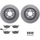 Purchase Top-Quality DYNAMIC FRICTION COMPANY - 4512-74091 - Front Disc Brake Kit pa1