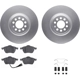 Purchase Top-Quality DYNAMIC FRICTION COMPANY - 4512-74106 - Front Disc Brake Kit pa1