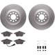 Purchase Top-Quality DYNAMIC FRICTION COMPANY - 4512-74106 - Front Disc Brake Kit pa5