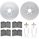 Purchase Top-Quality DYNAMIC FRICTION COMPANY - 4512-76022 - Front Disc Brake Kit pa2