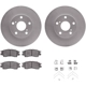 Purchase Top-Quality Front Disc Brake Kit by DYNAMIC FRICTION COMPANY - 4512-76098 pa1