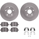Purchase Top-Quality DYNAMIC FRICTION COMPANY - 4512-76099 - Front Disc Brake Kit pa3