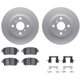 Purchase Top-Quality DYNAMIC FRICTION COMPANY - 4512-76122 - Front Disc Brake Kit pa1